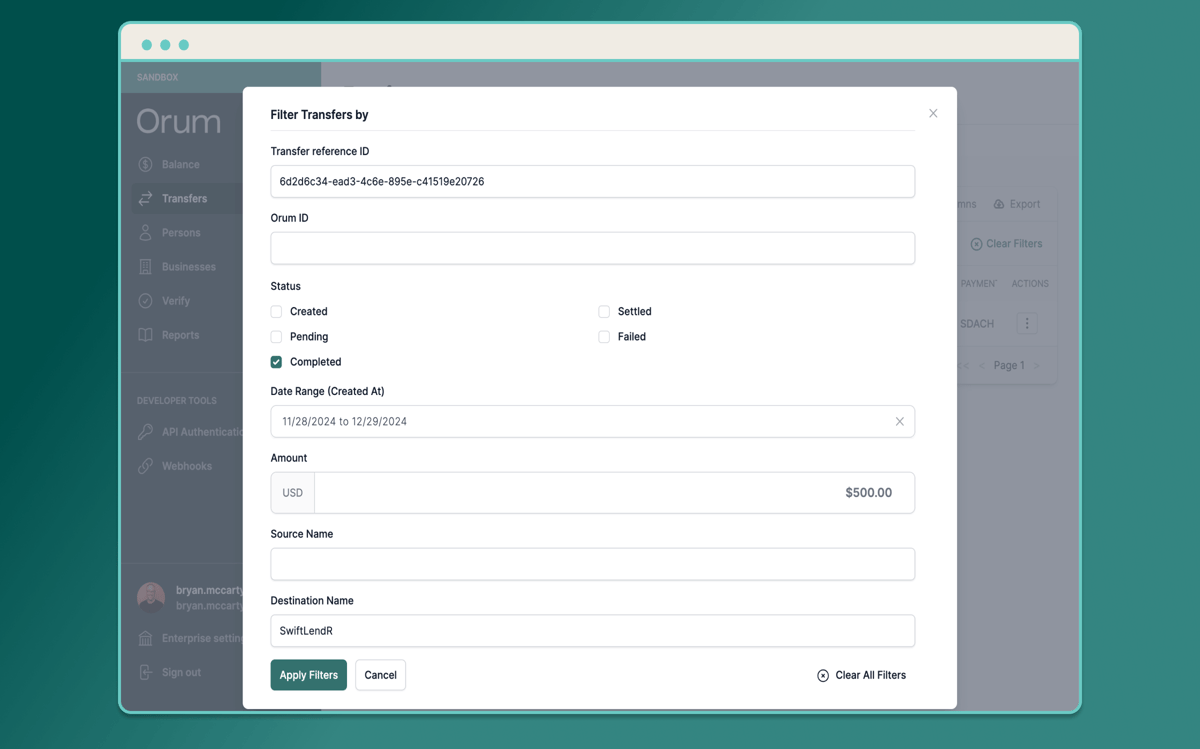 Powerful New Search and Filter Capabilities in the Orum Portal